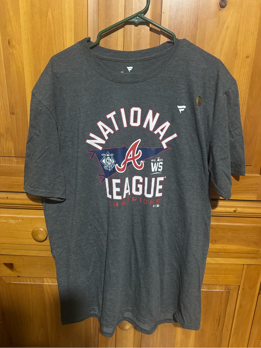 Atlanta Braves National League Champions Gray T-Shirt Men’s L